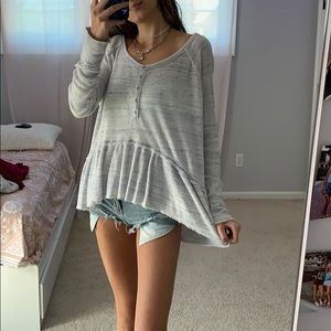 Long sleeve flower shirt